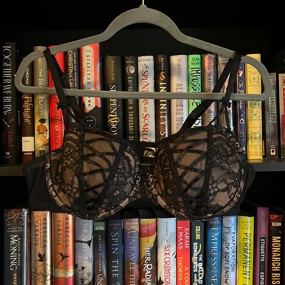 Adore Me Black Bra and Panty Set